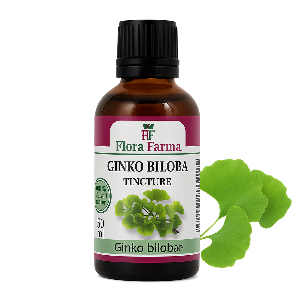 Ginkgo Biloba – Tinktur 50 ml – für gutes Gedächtnis, Konzentration und Durchblutung