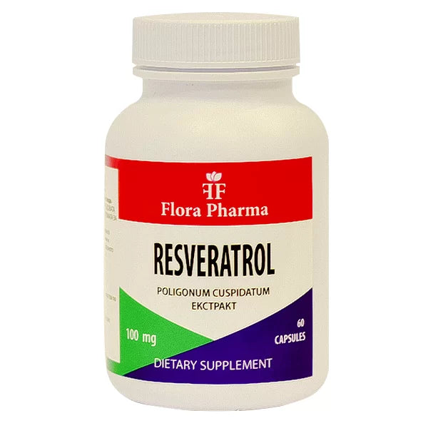 RESVERATROL – Nahrungsergänzungsmittel, 60 Kapseln, 100 mg – starkes Antioxidans für Herz, Langlebigkeit und Zellschutz