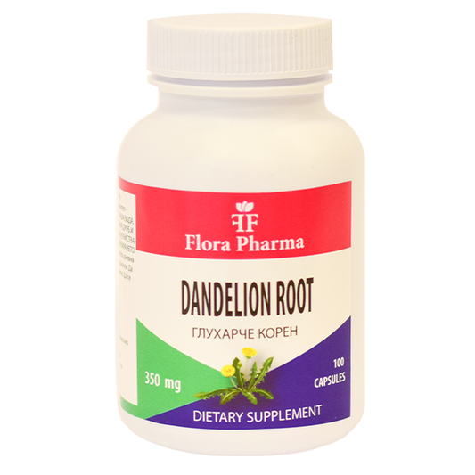 Löwenzahnwurzel /Taraxacum/ – Nahrungsergänzungsmittel 100 Kapseln, 350 mg – bei hohem Cholesterinspiegel, Blutzucker