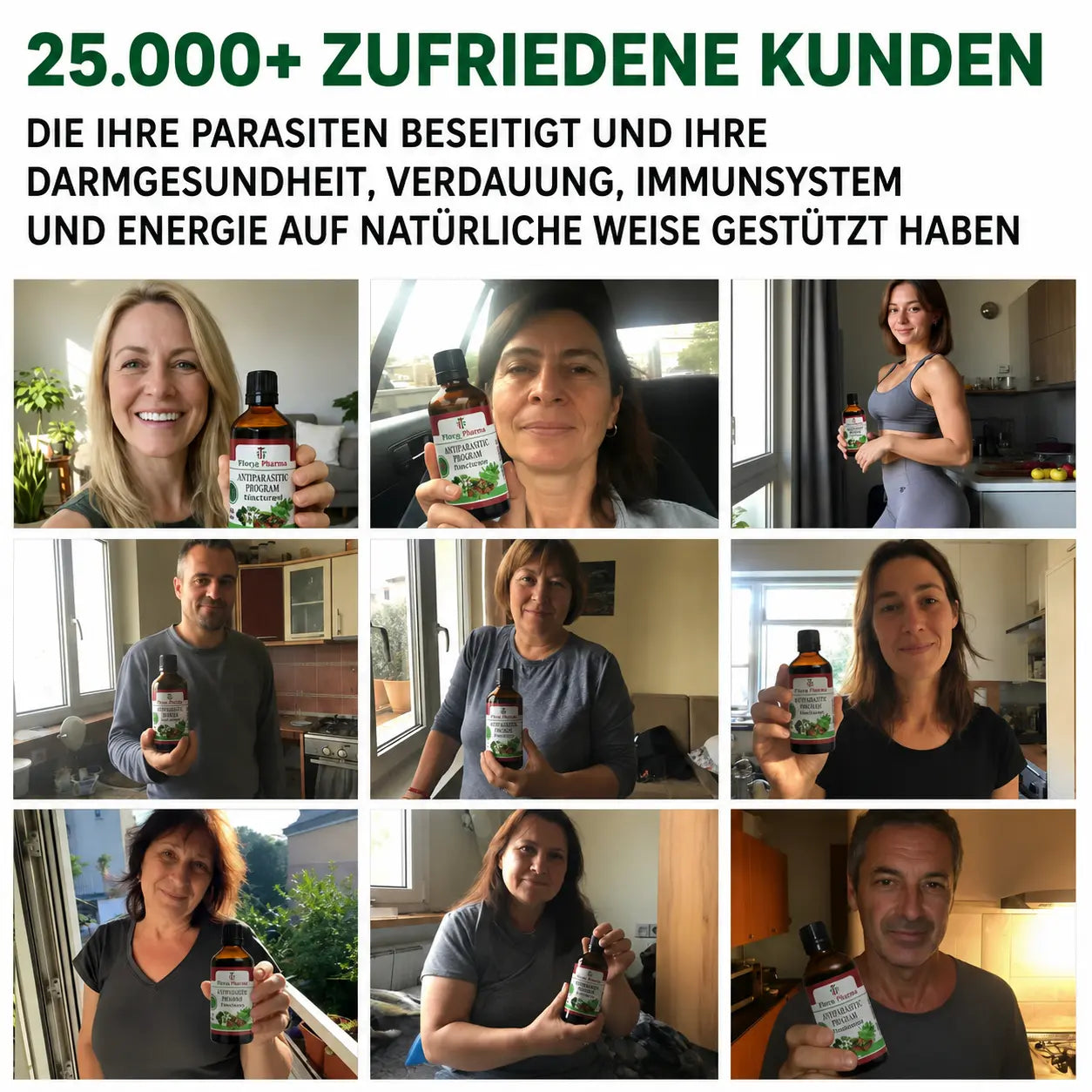 Antiparasitäres Programm – Tinktur 100 ml – tötet Parasiten, Bakterien und Pilze