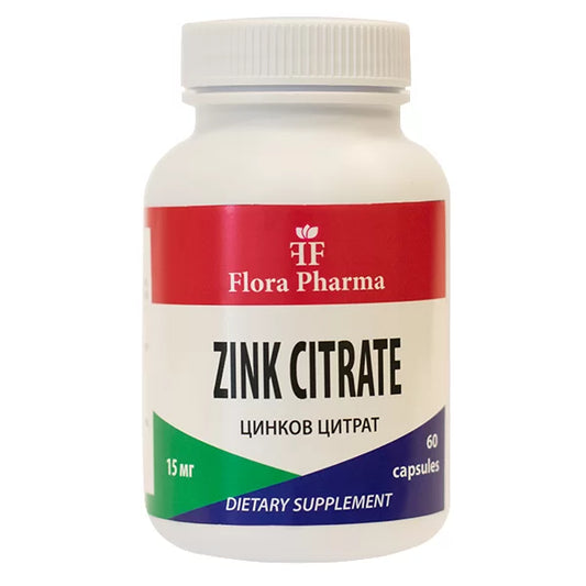 ZINKCITRAT – Nahrungsergänzungsmittel 60 Kapseln, 15 mg